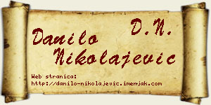Danilo Nikolajević vizit kartica